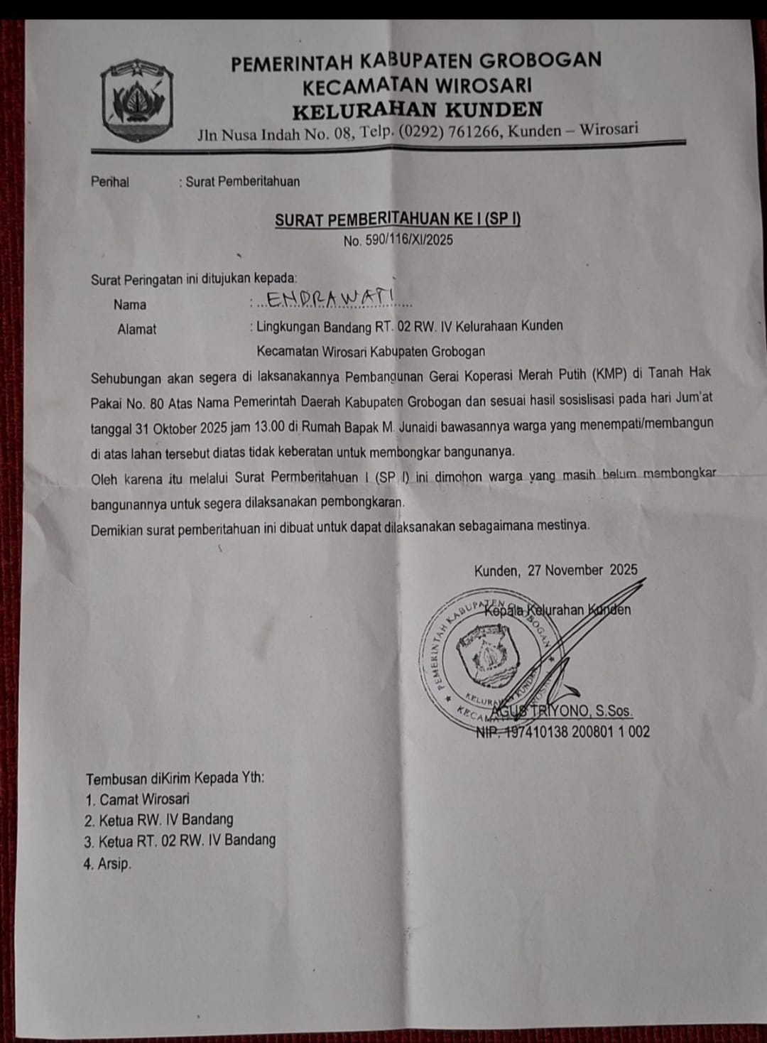 Lampiran aduan LB2025121600001